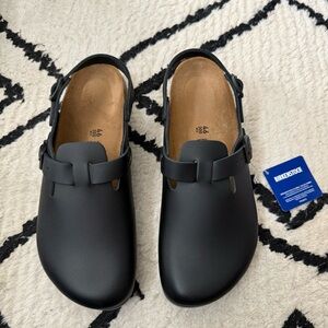 Birkenstock. Tokio Professional Clog. Narrow. Black Leather.